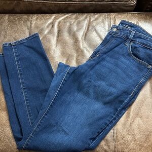 Old Navy Women's Straight Leg Jeans in Deep Blue